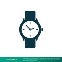 Wrist Watch Icon Vector Logo Template Illustration Design. Vector EPS 10.