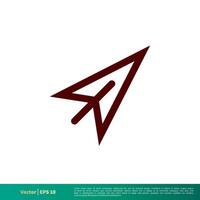 Arrow Pointer Icon Vector Logo Template Illustration Design. Vector EPS 10.