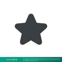 Simple Star Shape Icon Vector Logo Template Illustration Design. Vector EPS 10.