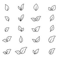 Leaf design icon. Green leaf plant symbol nature vector