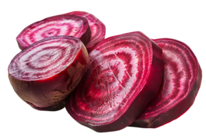 AI generated Sliced Red Beetroot Pieces png