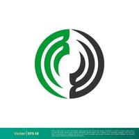 Ornamental Circle Swirl Icon Vector Logo Template Illustration Design. Vector EPS 10.