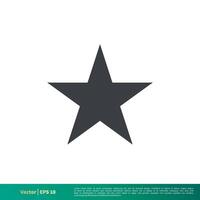 Simple Star Shape Icon Vector Logo Template Illustration Design. Vector EPS 10.