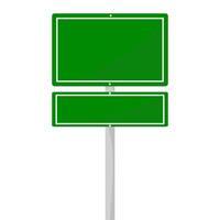 road sign isolated on a background. green traffic vector