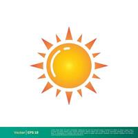 Sun - Summer Icon Vector Logo Template Illustration Design. Vector EPS 10.