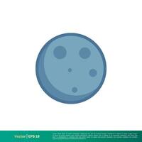 Moon Icon Vector Logo Template Illustration Design. Vector EPS 10.