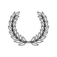 Laurel wreath. award logo vector