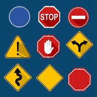 Road sign icon isolated on background vector