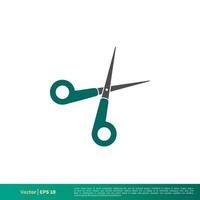 Scissor Icon Vector Logo Template Illustration Design. Vector EPS 10.