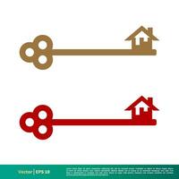 Key Real Estate Vector Icon Logo Template Illustration Design. Vector EPS 10.