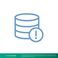 Database Server Icon Vector Logo Template Illustration Design. Vector EPS 10.