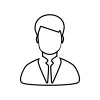 Male businessman icon. male pictogram vector