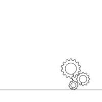 Draw a continuous line of the gear mechanism. Working vector