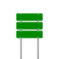 road sign isolated on a background. green traffic vector