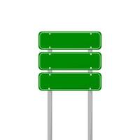 road sign isolated on a background. green traffic vector