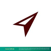 Arrow Pointer Icon Vector Logo Template Illustration Design. Vector EPS 10.