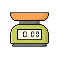 Kitchen Scale Icon vector Design illustration