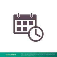 Calendar, Schedule Icon Vector Logo Template Illustration Design. Vector EPS 10.