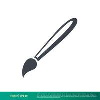 Paint Brush Icon Vector Logo Template Illustration Design. Vector EPS 10.