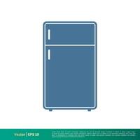 Freezer, Cooler Container Icon Vector Logo Template Illustration Design. Vector EPS 10.