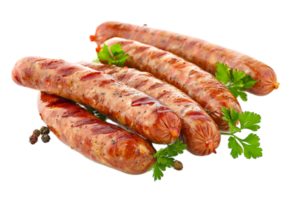 AI generated Grilled Sausages with Glaze png