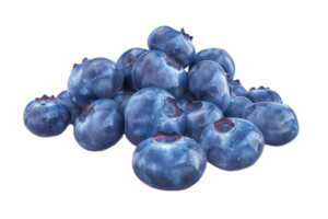 AI generated Fresh Blueberries Cluster png