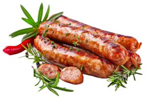 AI generated Grilled Sausages with Glaze png