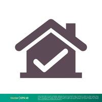 Home or House, Building, Real Estate Icon Vector Logo Template Illustration Design. Vector EPS 10.