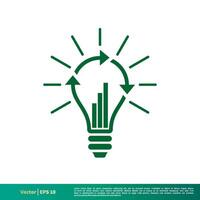 Bulb Line Icon Vector Logo Template Illustration Design. Vector EPS 10.