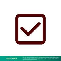 Checklist, Check Mark Icon Vector Logo Template Illustration Design. Vector EPS 10.