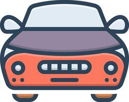 Vector color icon for automobile