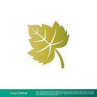 naturaleza arce hoja icono vector logo modelo ilustración diseño. vector eps 10