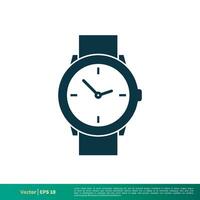 Wrist Watch Icon Vector Logo Template Illustration Design. Vector EPS 10.