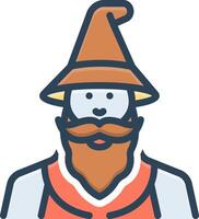 Vector color icon for wizard