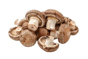 AI generated Fresh Shiitake Mushrooms Grouped png