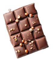 AI generated Assorted Chocolate Bars with Nuts png