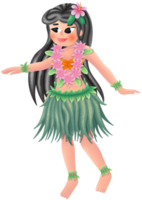 Hawai bailarín en verano png