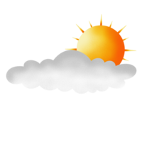 il sole e nube png