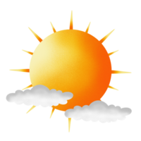 il sole e nube png