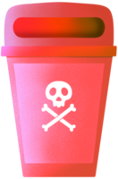 Dangerous waste bin png