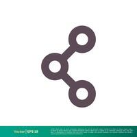 Connection Chain Icon Vector Logo Template Illustration Design. Vector EPS 10.