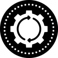 Solid black icon for recovery vector