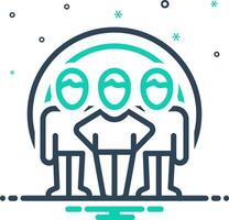Vector mix icon for community