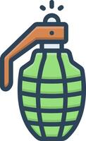 Vector color icon for bomb