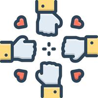 Vector color icon for alliance