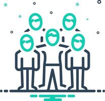 Vector mix icon for kinship