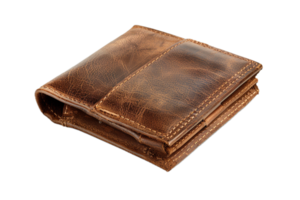 AI generated Vintage Leather Wallet png