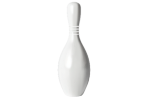 ai generato logoro bianca bowling perno png