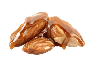 AI generated Almonds with Honey Drizzle png