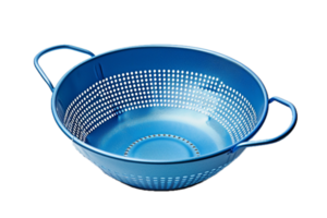 AI generated Blue Colander with Handles png